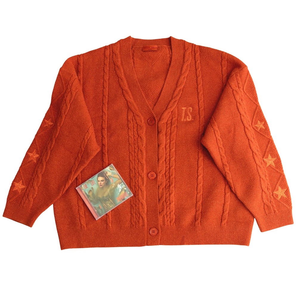 Taylor Swift Life of a Showgirl Box Set XXL Cardigan Sweater CD Swiftie Merch